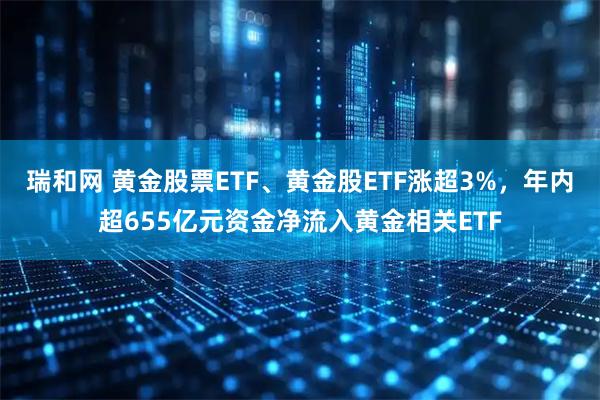 瑞和网 黄金股票ETF、黄金股ETF涨超3%，年内超655亿元资金净流入黄金相关ETF